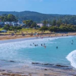 Picnic-by-the-beach-with-view-of-ocean-at-Lorne-Foreshore-Victoria