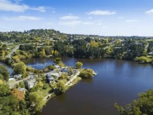 Aerial View of Lake Daylesford
