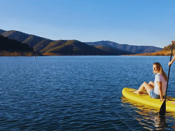 Close-up shot of clear water at Lake Eildon National Park, Victoria