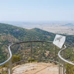 View from Flinders Peak lookout in You Yangs Regional Park near Geelong