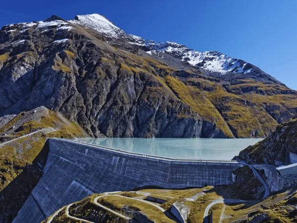 Summer landscape in Thyon 4 Vallées Switzerland with green alpine meadows and mountain views
