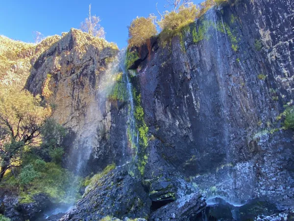Carmichael Falls waterfall in Dinner Plain, Victoria.