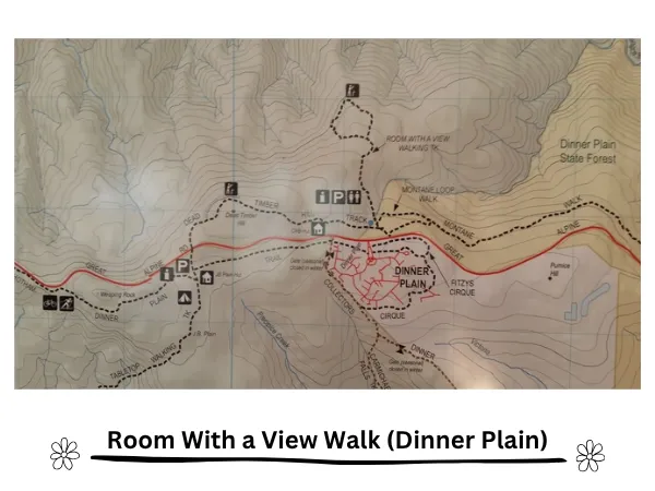 Map of Room With a View Walk location in Dinner Plain Victoria.