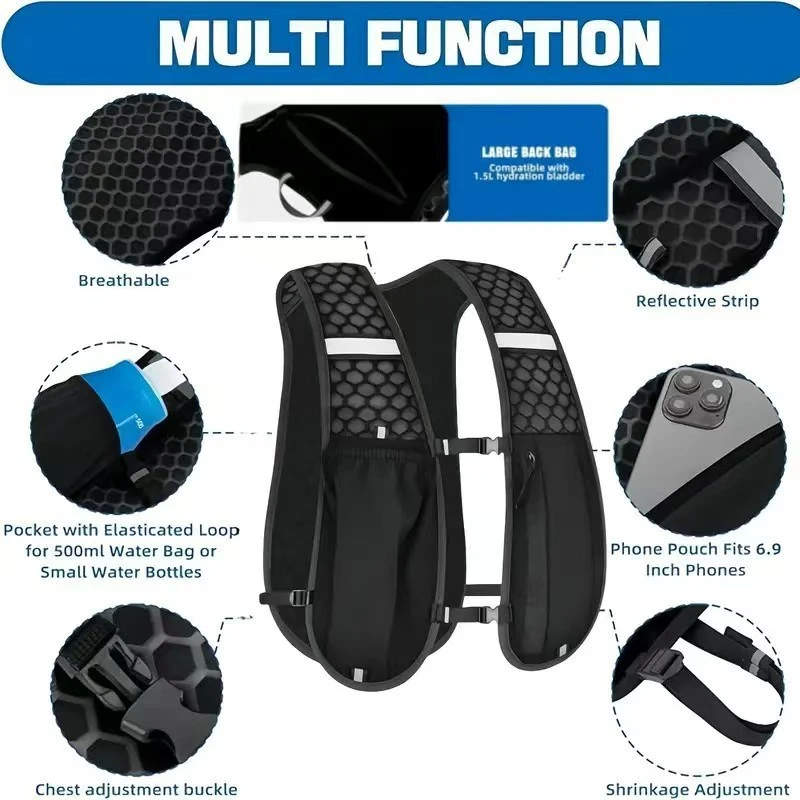 Lightweight Hydration Backpack for Running & Hiking 4