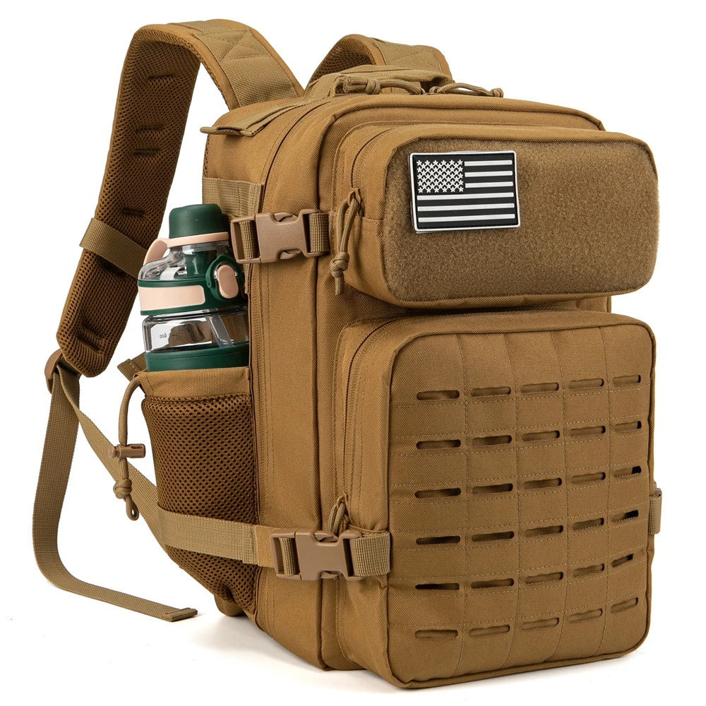 25L Tactical Backpack Outdoor Bag for Fitness MOLLE Backpack GYM For Women/Men EDC Hiking Survival Rucksack Witch Bottle Holder 1