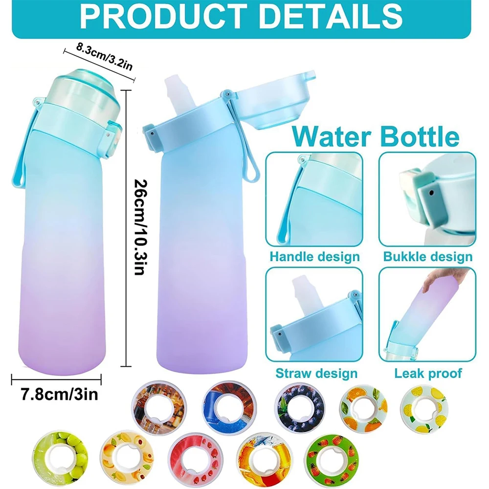 650ML BPA-Free Sports Air Water Bottle with Scent Pods 2