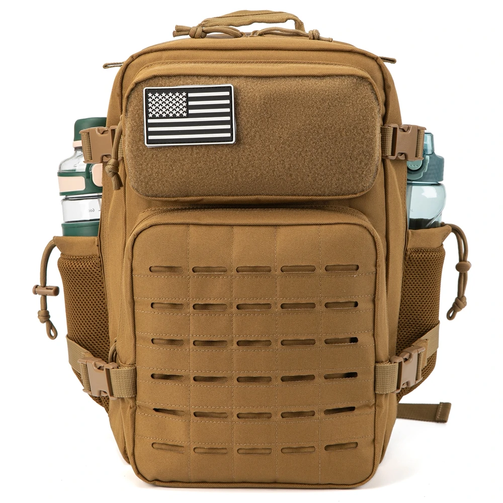 25L Tactical Backpack Outdoor Bag for Fitness MOLLE Backpack GYM For Women/Men EDC Hiking Survival Rucksack Witch Bottle Holder 2