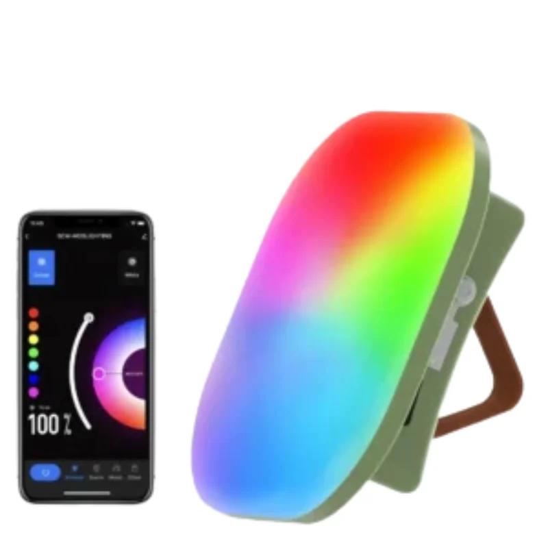 Rechargeable smart camping lantern with Bluetooth control